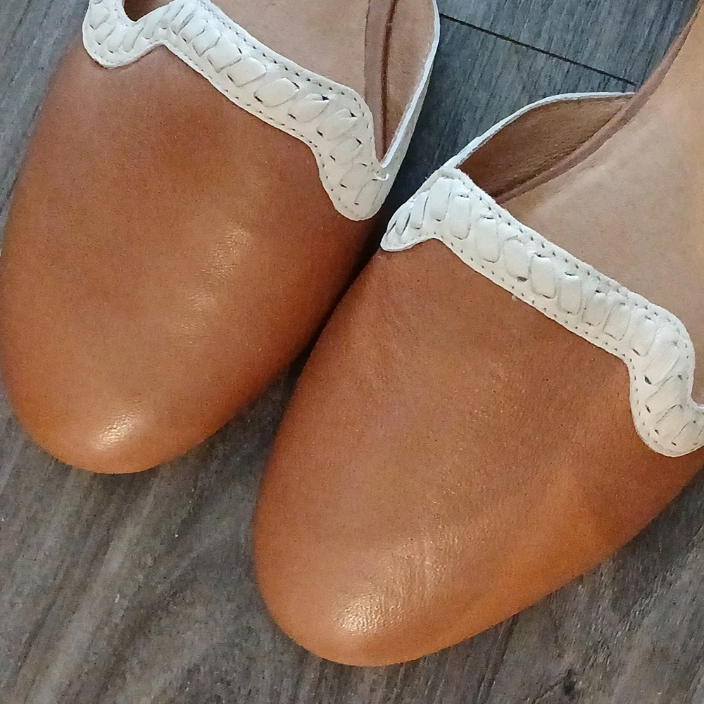 Jack Rogers Contessa Leather Flat. Size 9-1/2M, Never Worn. - Picture 4 of 4